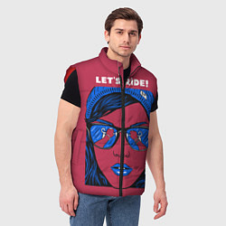 Мужской жилет Let's Ride, цвет: 3D-красный — фото 2