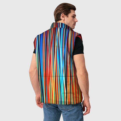 Мужской жилет Colored stripes / 3D-Красный – фото 4