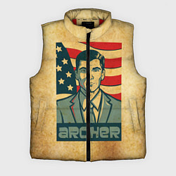 Мужской жилет Archer USA, цвет: 3D-красный