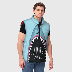 Мужской жилет Shark: Hug me, цвет: 3D-красный — фото 2