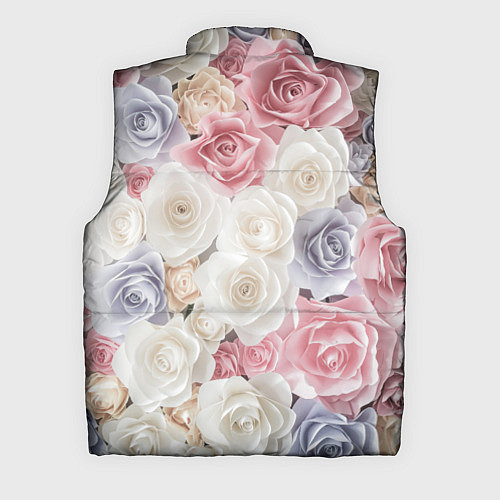 Мужской жилет Букет из роз / 3D-Черный – фото 2