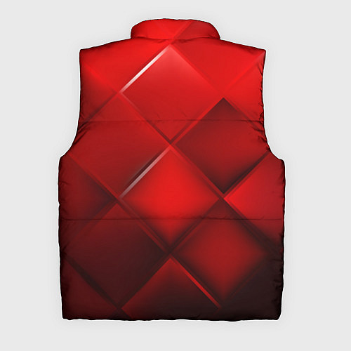 Мужской жилет Red squares / 3D-Красный – фото 2