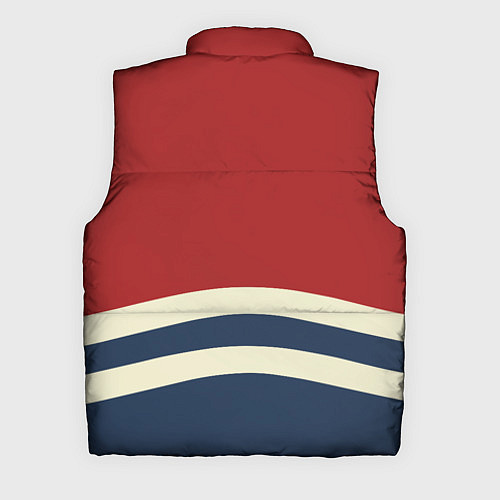 Мужской жилет Волны в море / 3D-Черный – фото 2