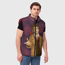 Мужской жилет Доктор романтик, цвет: 3D-красный — фото 2