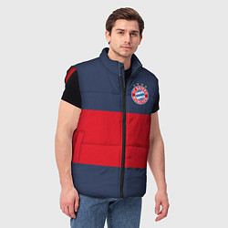 Мужской жилет Bayern Munchen - Red-Blue FCB 2022 NEW, цвет: 3D-красный — фото 2