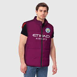 Мужской жилет Man City FC: Away 17/18, цвет: 3D-красный — фото 2