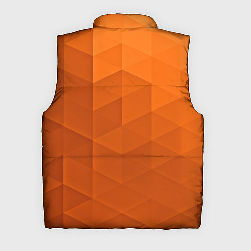 Мужской жилет Orange abstraction / 3D-Черный – фото 2