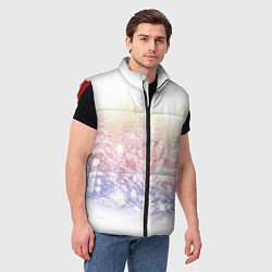 Мужской жилет Зимний лес, цвет: 3D-красный — фото 2
