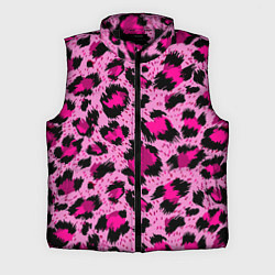 Мужской жилет Розовый леопард