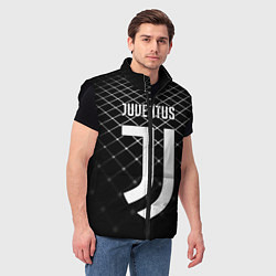 Мужской жилет FC Juventus: Black Lines, цвет: 3D-черный — фото 2
