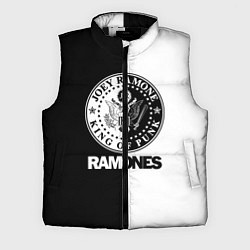 Мужской жилет Ramones B&W, цвет: 3D-черный