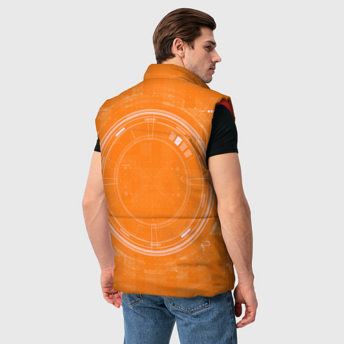 Мужской жилет Bitcoin Tech / 3D-Красный – фото 4