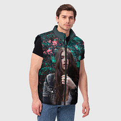 Мужской жилет Dua Lipa: Floral, цвет: 3D-черный — фото 2
