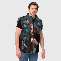 Мужской жилет Dua Lipa: Floral, цвет: 3D-светло-серый — фото 2