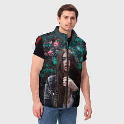 Мужской жилет Dua Lipa: Floral, цвет: 3D-красный — фото 2