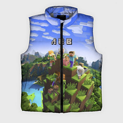 Мужской жилет Майнкрафт: Лев, цвет: 3D-светло-серый