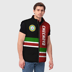 Мужской жилет Chechnya, Russia, цвет: 3D-черный — фото 2