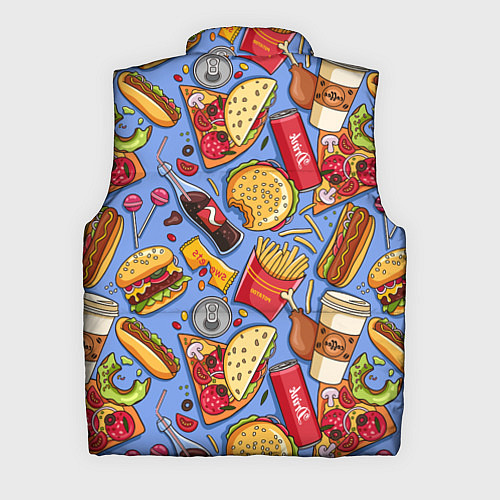 Мужской жилет Fastfood Life / 3D-Красный – фото 2