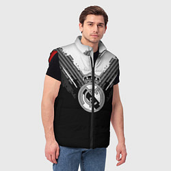 Мужской жилет FC Real Madrid: Black Style, цвет: 3D-красный — фото 2