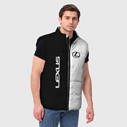 Мужской жилет Lexus: Black & White, цвет: 3D-черный — фото 2
