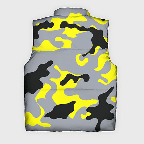 Мужской жилет Yellow & Grey Camouflage / 3D-Красный – фото 2