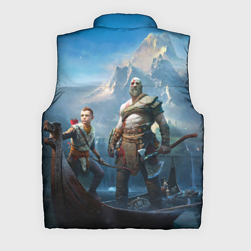 Мужской жилет God of War / 3D-Красный – фото 2