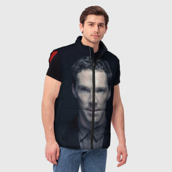 Мужской жилет Benedict Cumberbatch, цвет: 3D-красный — фото 2