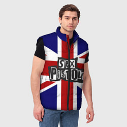 Мужской жилет Sex Pistols UK, цвет: 3D-черный — фото 2