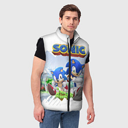 Мужской жилет Sonic Stories, цвет: 3D-черный — фото 2