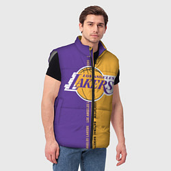 Мужской жилет NBA: LA Lakers, цвет: 3D-светло-серый — фото 2