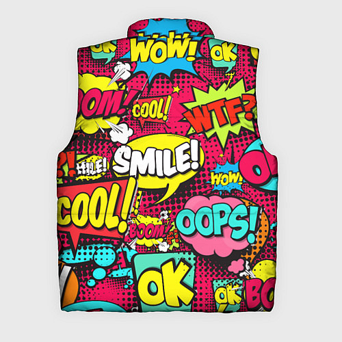 Мужской жилет Слова из комиксов / 3D-Черный – фото 2