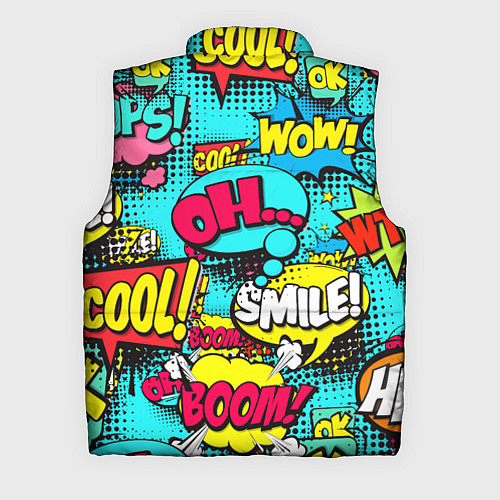 Мужской жилет Кислотный поп-арт / 3D-Светло-серый – фото 2