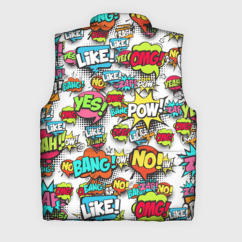 Мужской жилет Pop art Fashion / 3D-Черный – фото 2