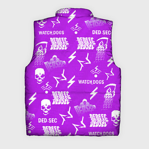 Мужской жилет Watch Dogs 2: Violet Pattern / 3D-Красный – фото 2