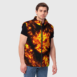 Мужской жилет Cyberpunk 2077: FIRE SAMURAI, цвет: 3D-черный — фото 2