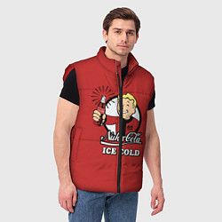Мужской жилет Nuka Cola: Ice Cold, цвет: 3D-красный — фото 2