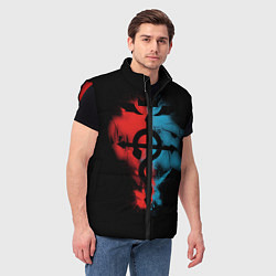 Мужской жилет Стальной алхимик, цвет: 3D-красный — фото 2