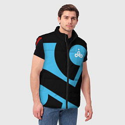 Мужской жилет CS:GO - Cloud9 the form 2018-2019, цвет: 3D-красный — фото 2