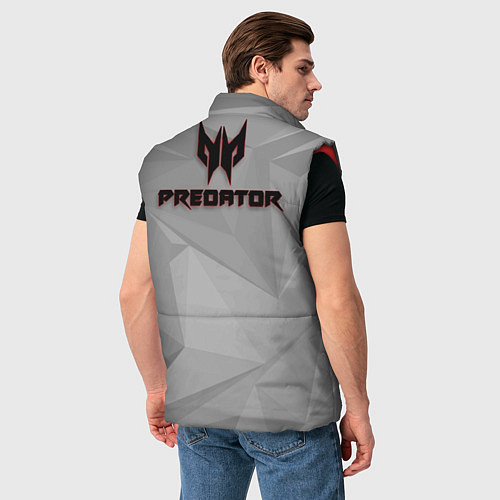Мужской жилет Силуэт хищника / 3D-Красный – фото 4