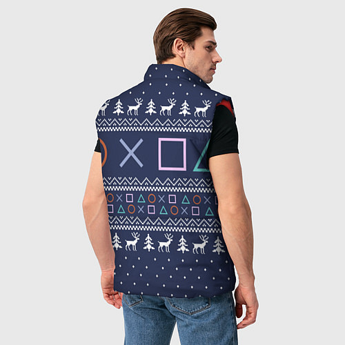 Мужской жилет Winter PS / 3D-Красный – фото 4