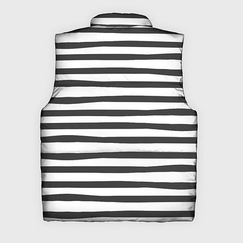 Мужской жилет Сердце в полоску / 3D-Красный – фото 2