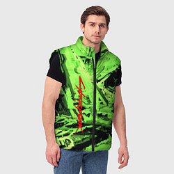Мужской жилет Cyberpunk 2077: Green Breaks, цвет: 3D-черный — фото 2