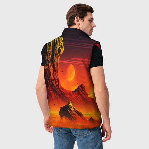 Мужской жилет No Man's Sky: Red Dust / 3D-Красный – фото 4