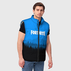 Мужской жилет Fortnite: Sky Forest, цвет: 3D-светло-серый — фото 2