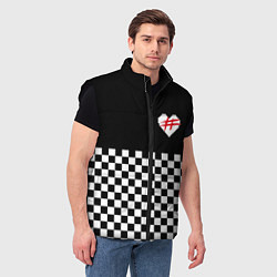 Мужской жилет ФРЕНДЗОНА: ЧБ, цвет: 3D-черный — фото 2