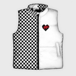 Мужской жилет ФРЕНДЗОНА: Шахматы, цвет: 3D-черный