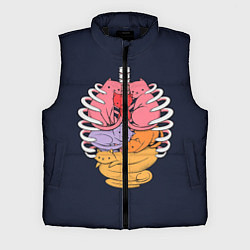 Мужской жилет Внутри меня котики, цвет: 3D-черный