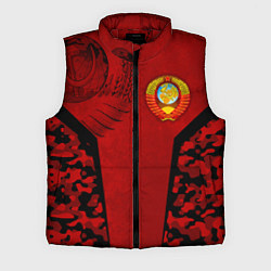 Мужской жилет Камуфляж СССР, цвет: 3D-красный
