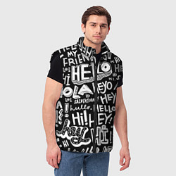 Мужской жилет Hello Pattern, цвет: 3D-черный — фото 2