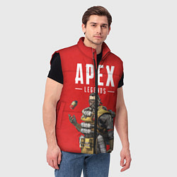 Мужской жилет Apex Legends: Red Caustic, цвет: 3D-черный — фото 2